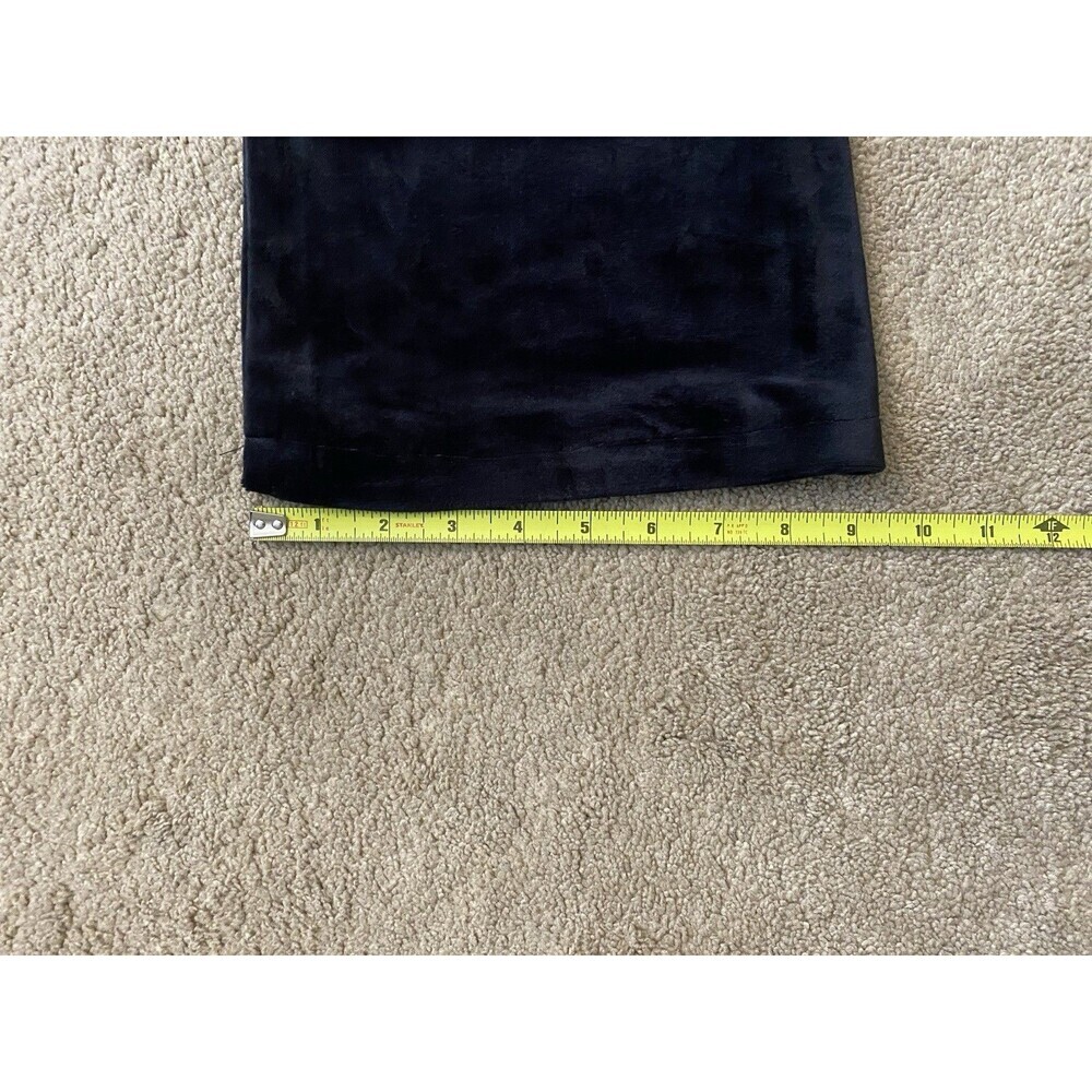 Green Tea High Rise Pants Black Y2K Velour Luxe Stretch Pants Women’s Size L - Picture 12 of 12